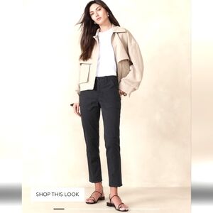 Banana Republic Sysateen Crop True Navy pant